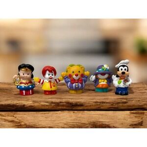 FP Little People Assorted Goofy, Wonder Woman, Clowns, Ronald McDonald (E2)